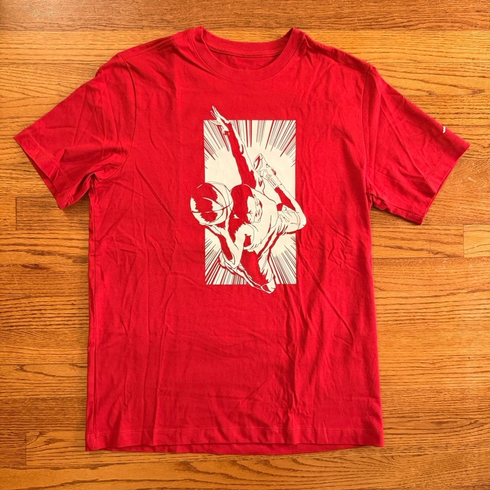 Air Jordan Graphic T Shirt Mens Medium Red NWOT